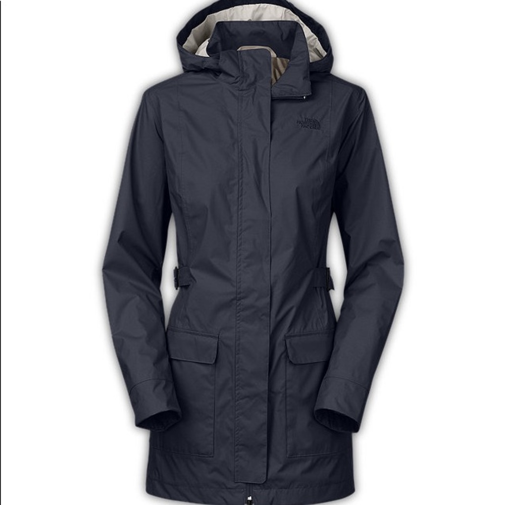 North Face Tomales Bay Black Rain Coat Jacket